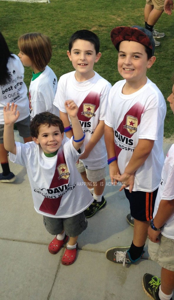 kids at UC Davis ready to participate in event 