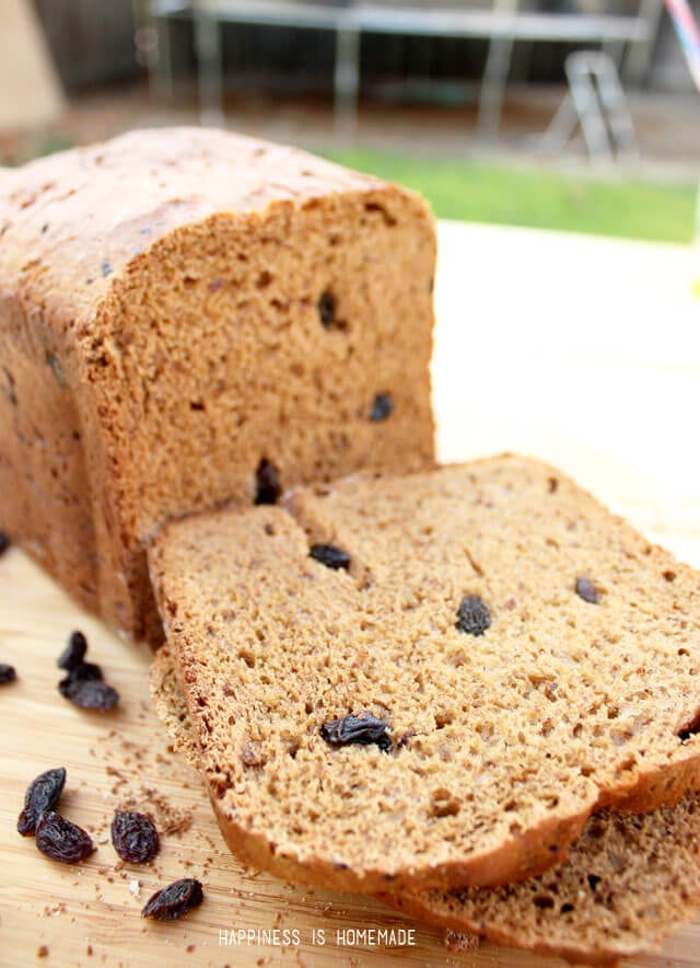 Sugar-Free Cinnamon Raisin Bread