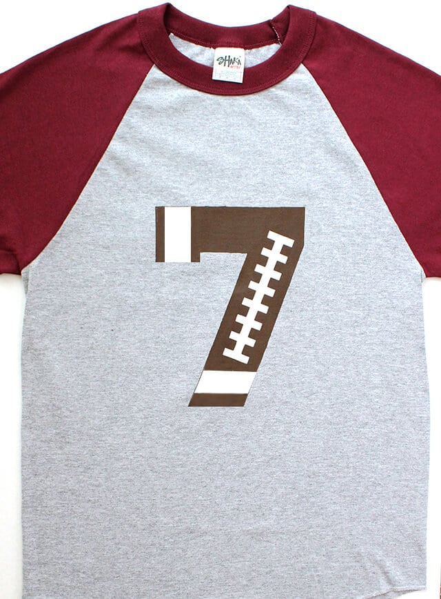 Custom Football Team Number Shirt