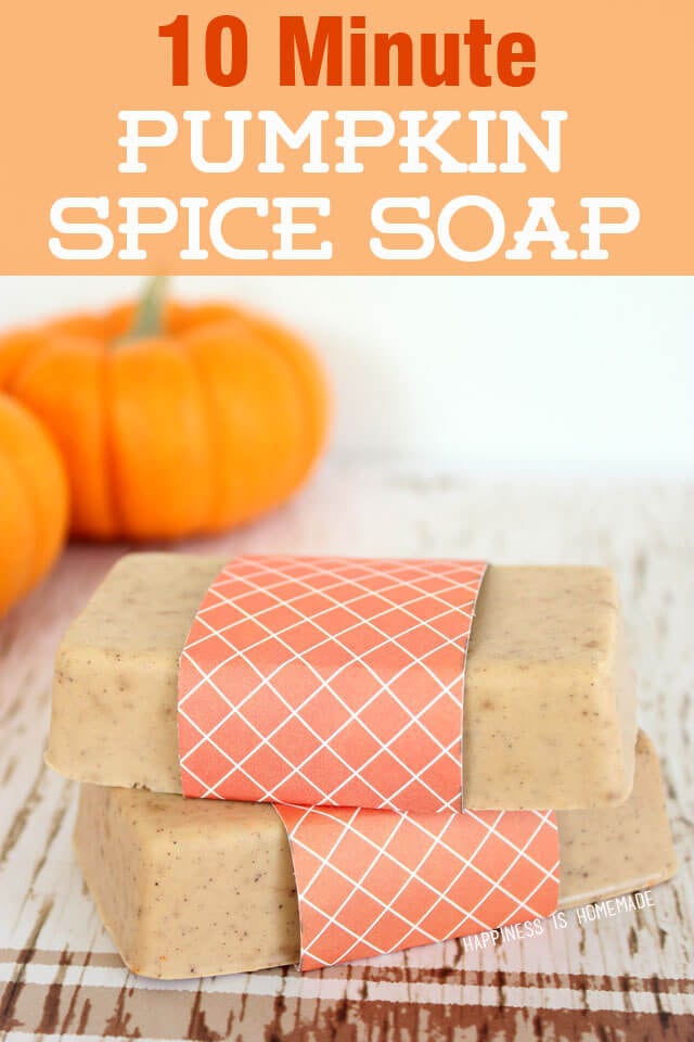 10 minute pumpkin spice soap