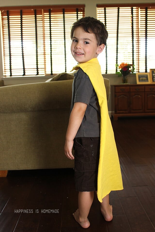 Recycled T-Shirt to Superhero Cape