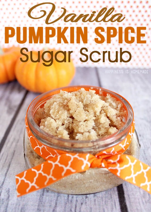 DIY Vanilla Pumpkin Spice Sugar Scrub