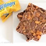 double chocolate butterfinger cookie bars