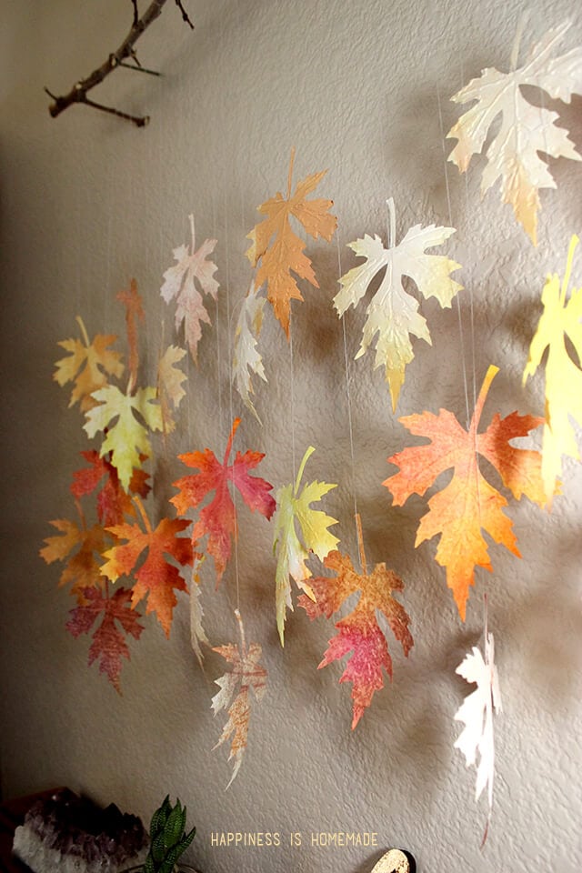 Fall Leaves from Kids Watercolor Paintings