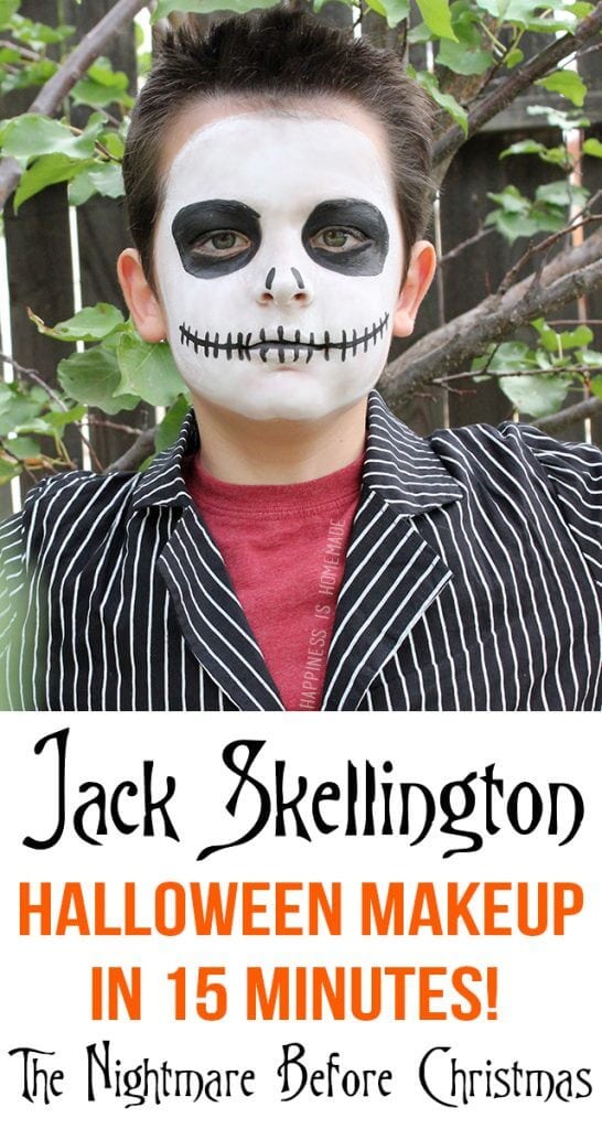 Jack Skellington Halloween Makeup in Only 15 Minutes