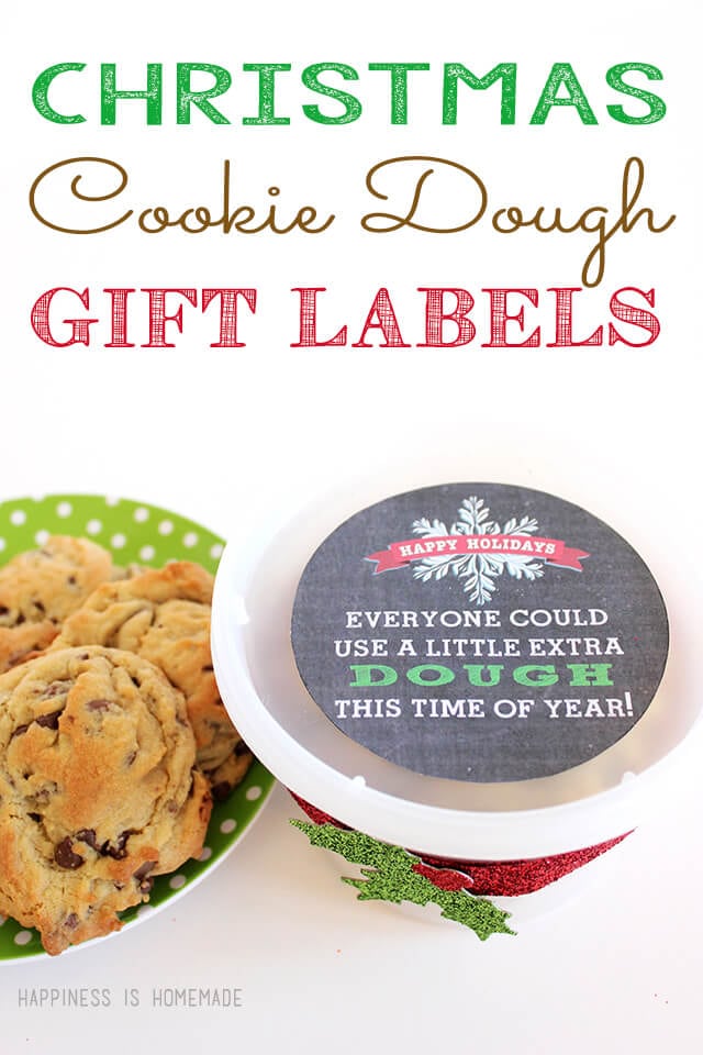 Christmas Cookie Dough Printable Gift Tag