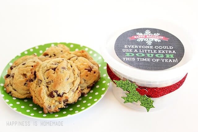 Christmas Neighbor Gift - Printable Cookie Dough Label