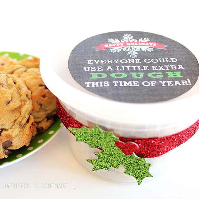 Christmas Neighbor Gift - Printable Cookie Dough Labels
