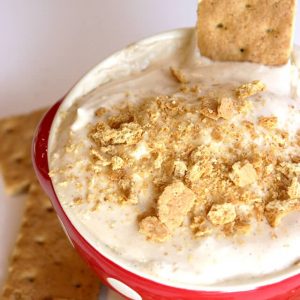 caramel cheesecake dip easy snack idea