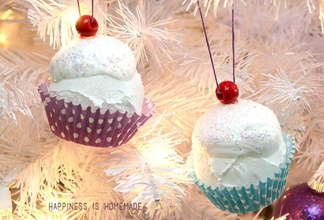 Kid Made Ornaments: Cupcakes