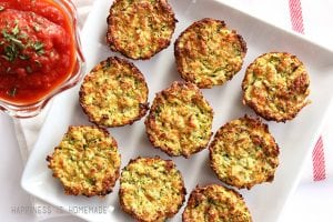 Quick & Easy Zucchini Bites Appetizer - Happiness is Homemade