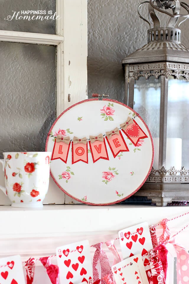 Adorable Valentine's Love Hoop Art