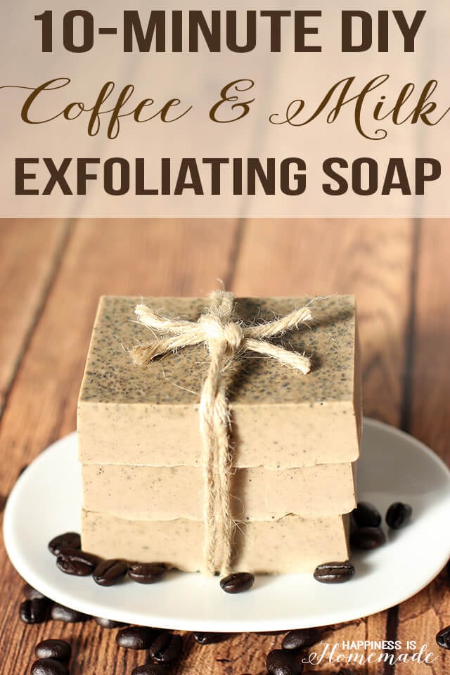 Easy DIY Coffee & Milk Exfoliating Soap
