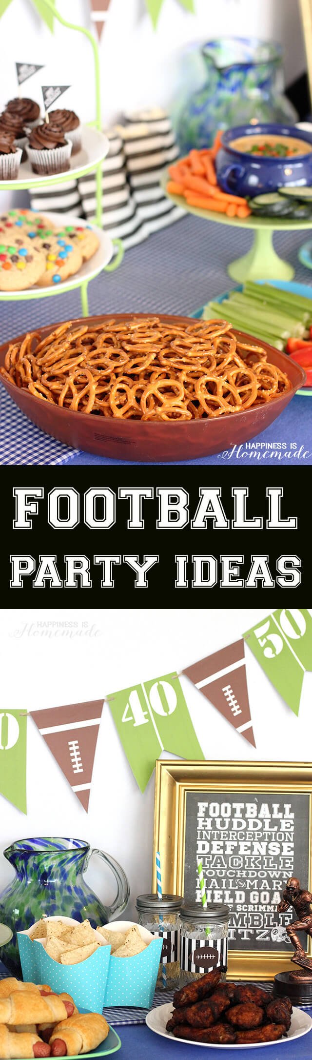 Football Party Ideas - Happiness is Homemade