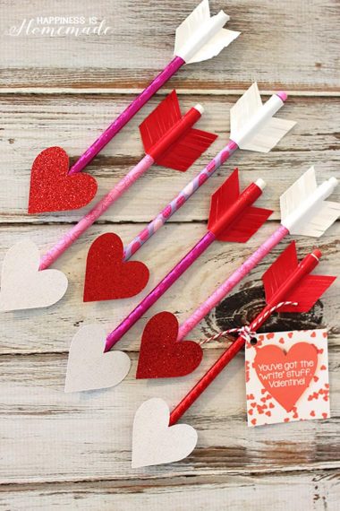 valentine heart pencil for valentines day