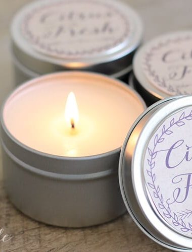 10 minute DIY citrus fresh candles