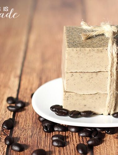 diy invigorating coffee soap on slider