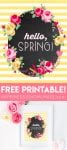 hello spring free printable 