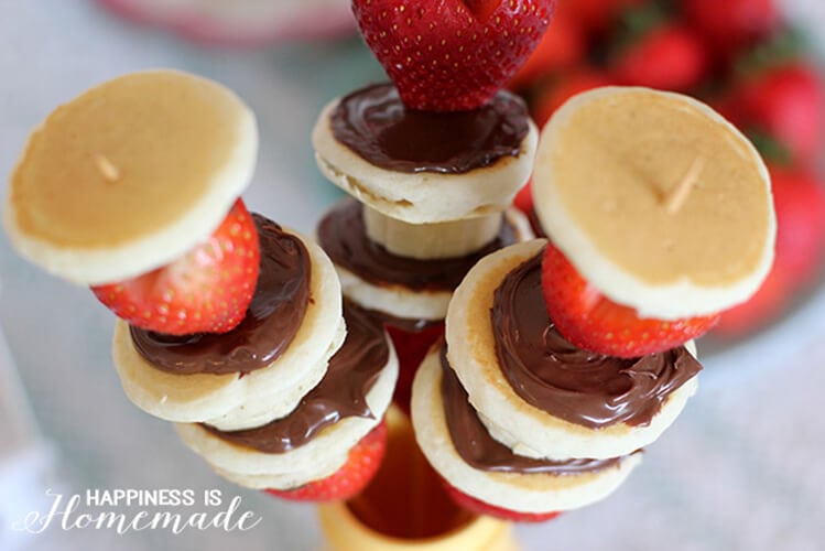 Nutella Pancake & Fruit Skewers