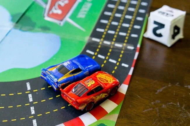 printable cars racing game for kids 