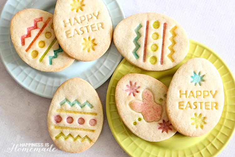 easter egg shaped sugar cookies 