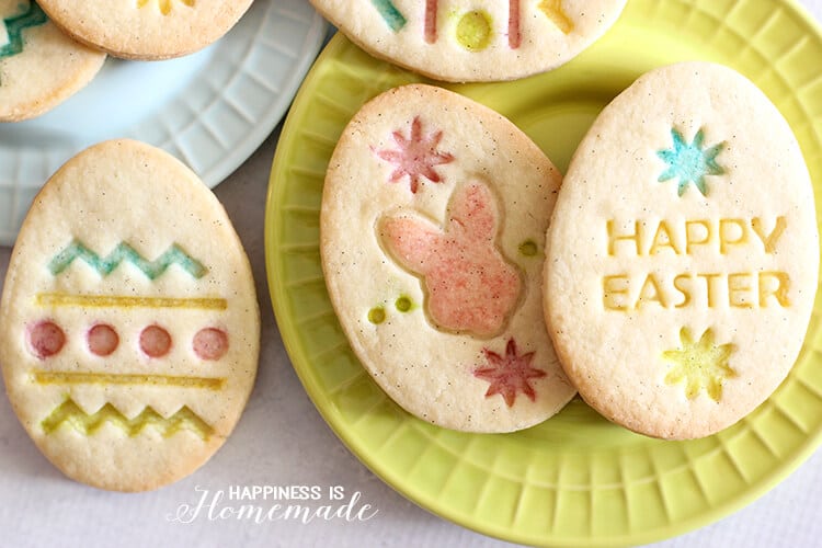 gluten free vanilla sugar cookies on platters