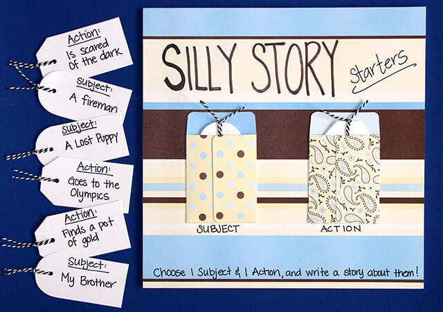 Silly Story Starters Board Happiness Is Homemade