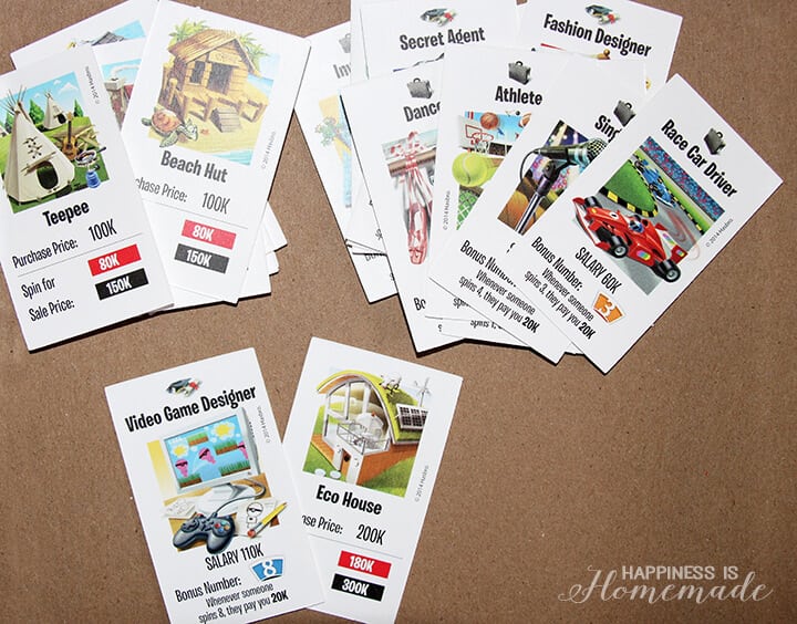 The Game of Life Game Career Cards