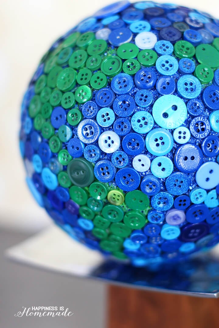 Close Up Detail of Button Globe
