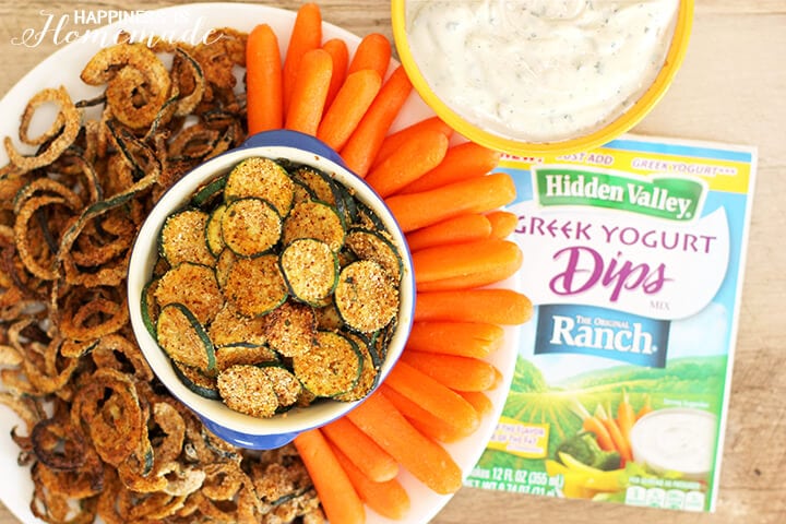 Spicy Zucchini Curly Fries & Chips with Greek Yogurt Ranch Dip