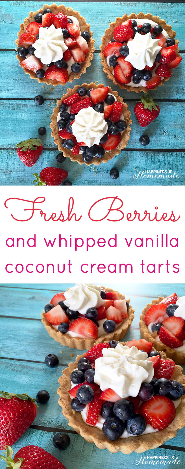 Fresh Berries and Whipped Vanilla Bean Coconut Cream Tart Recipe