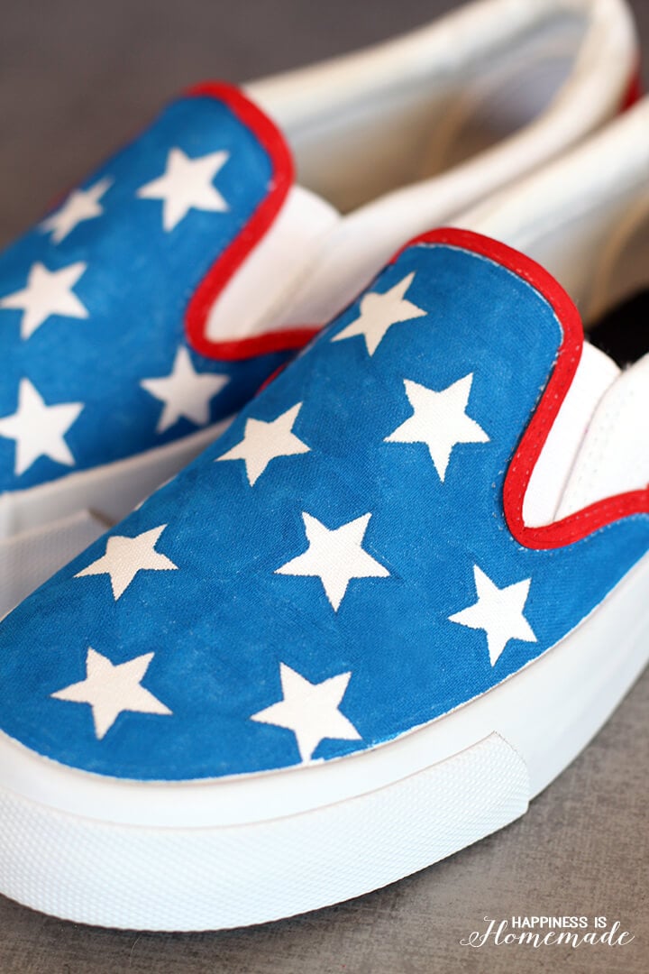 DIY 4th of July Shoes