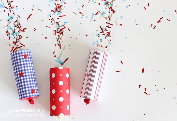 DIY Confetti Poppers for 4th of July
