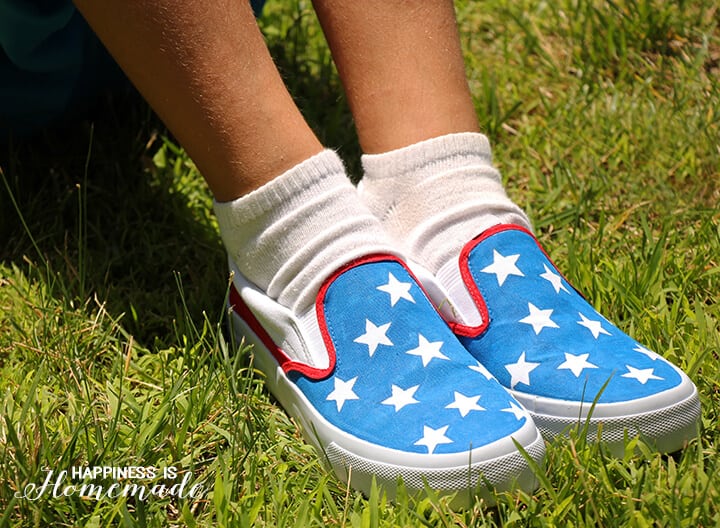 DIY Patriotic Shoes for the 4th of July 1