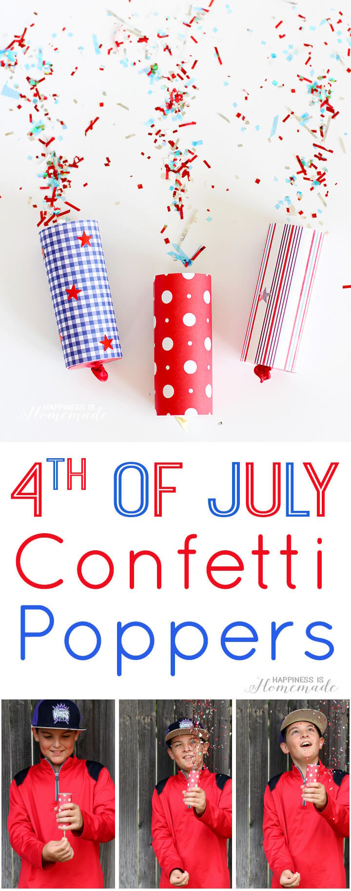 How to Make Confetti Poppers for 4th of July