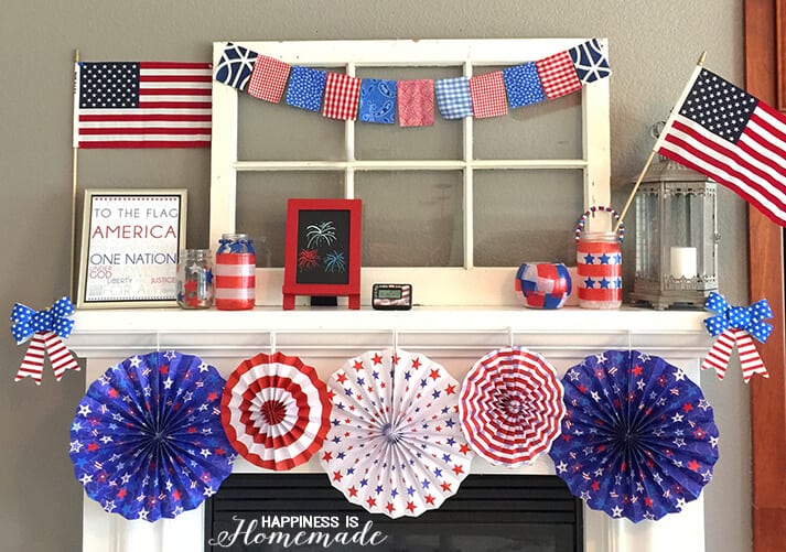 diy 4th of july decorations for mantel