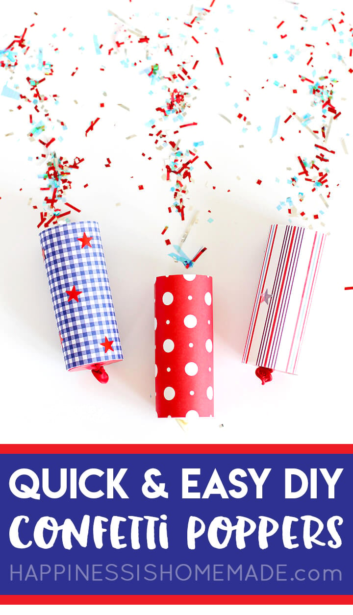 quick and easy DIY confetti poppers