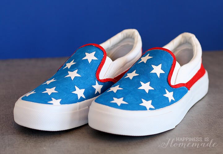 DIY Star Spangled 4th of July Shoes