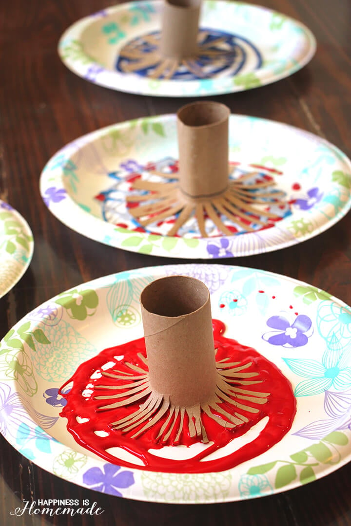 TP Roll Firework Painting
