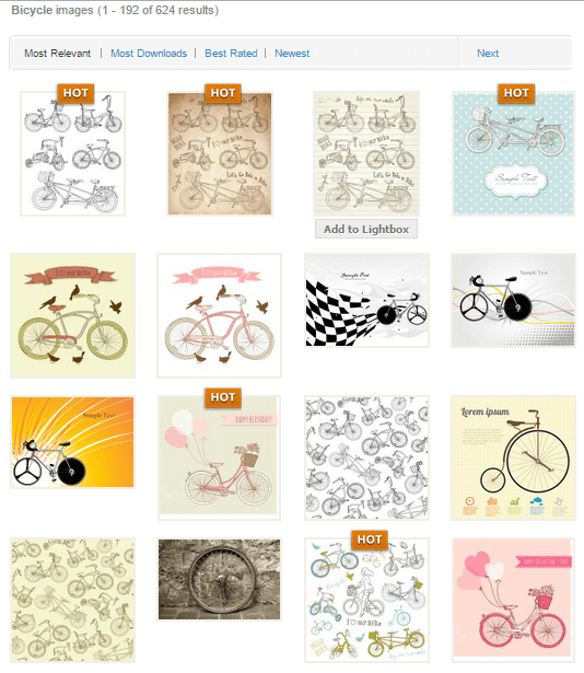 various bicycles to choose your graphic from