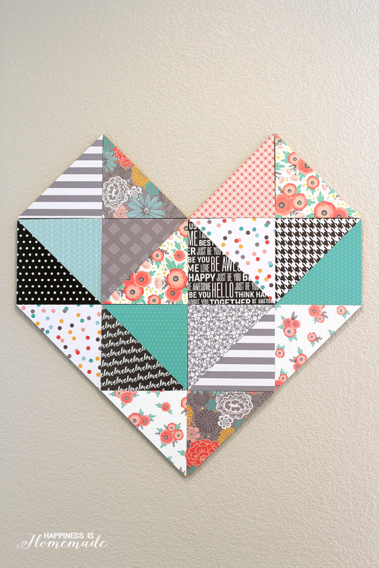 Geometric Heart Wall Decor