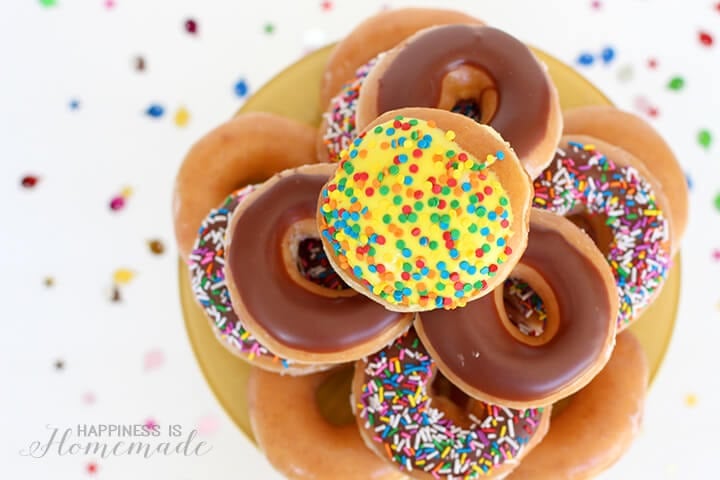 Krispy Kreme Donut Birthday Cake