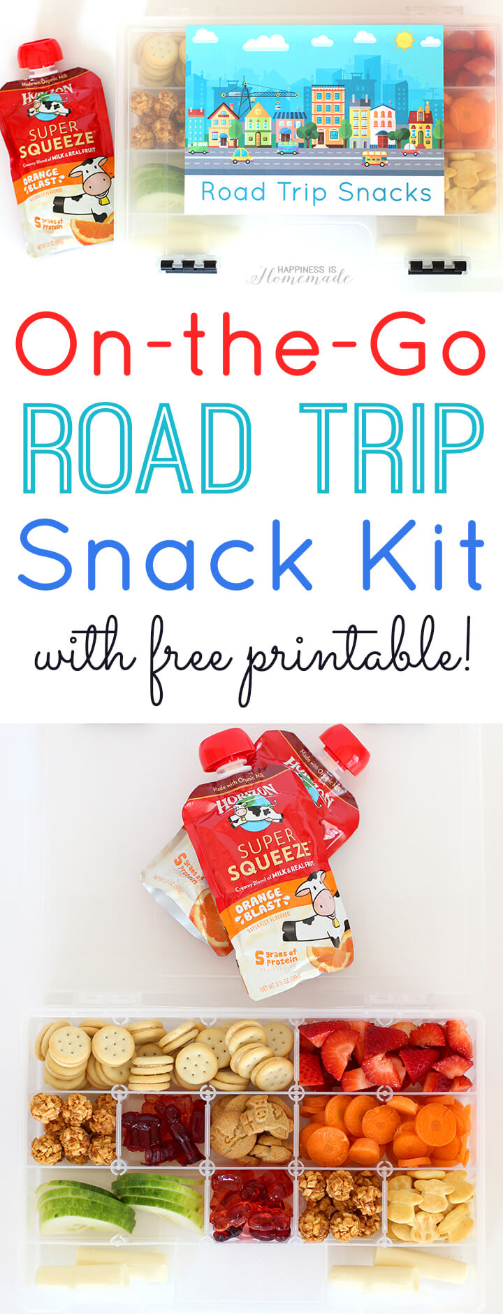 Kids Roadtrip Snack Box - Free to be Lea