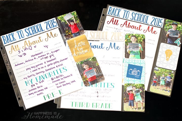 All About Me Printables for Back to School