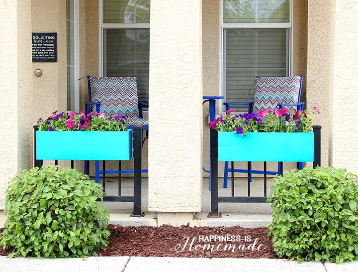 Brightly Colored Window Boxes Add Instant Curb Appeal