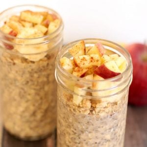 chia oats recipe in mason jars