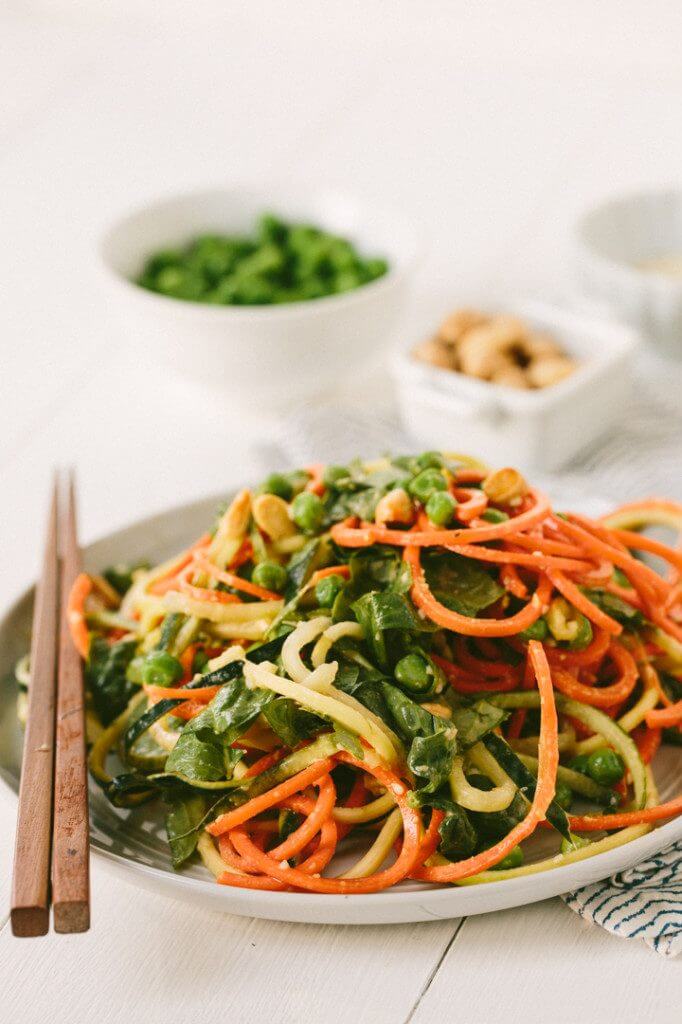 Spiralized Sesame Noodle Salad