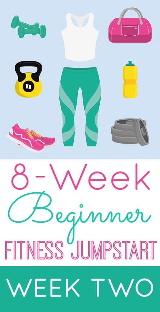 8-Week Beginner Fitness Jumpstart with Happiness is Homemade and Play. Party. Pin. FREE weekly meal plan and workout guide! 