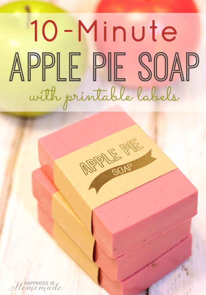 10-Minute Apple Pie Soap + Labels