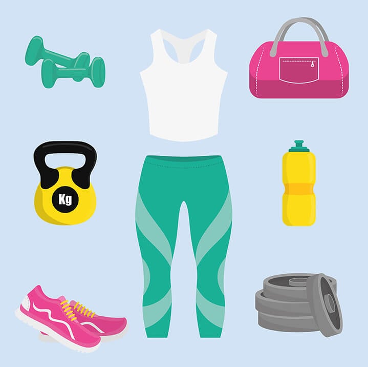 fitness graphic of fitness related clipart